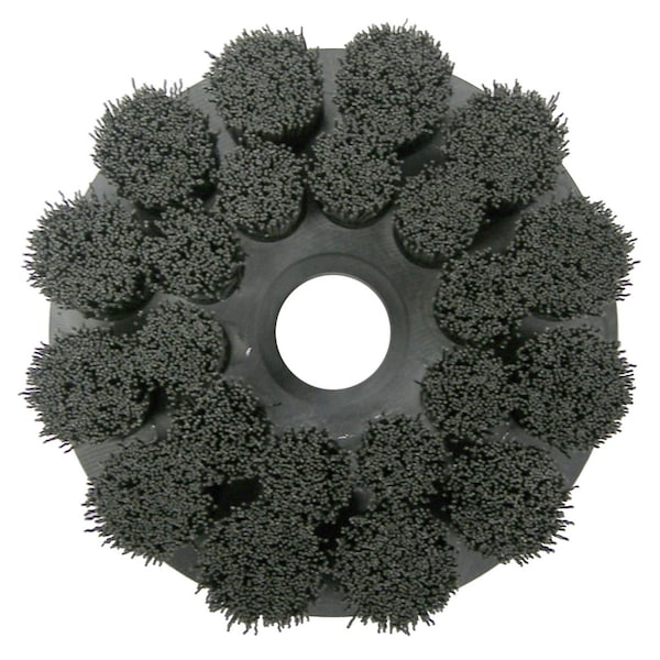 Weiler Burr-Rx 6" Shell-Mill Holder Disc Brush .043/120CG Crimped Fill 86116 - main